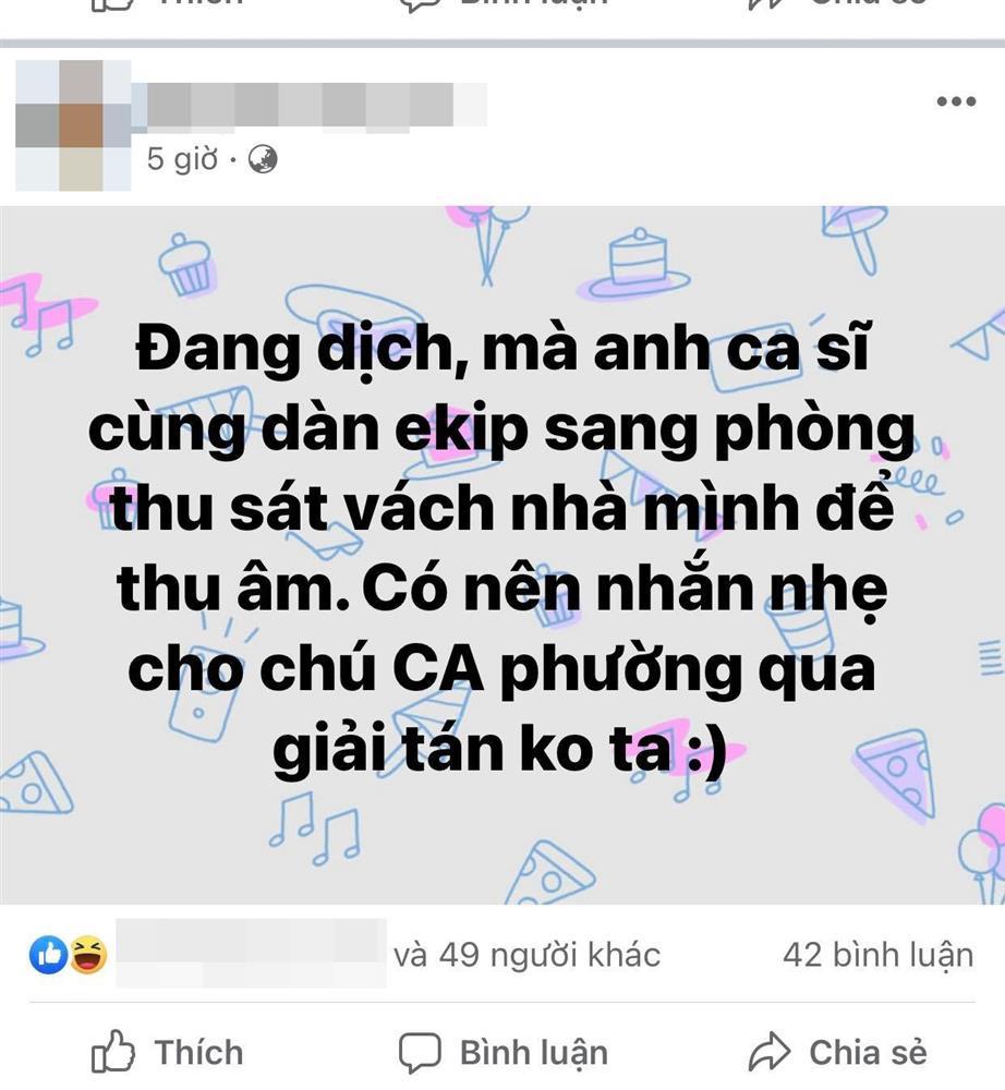 Nam ca sĩ đình đám bị công an sờ gáy vì tụ tập thu âm mùa dịch-2