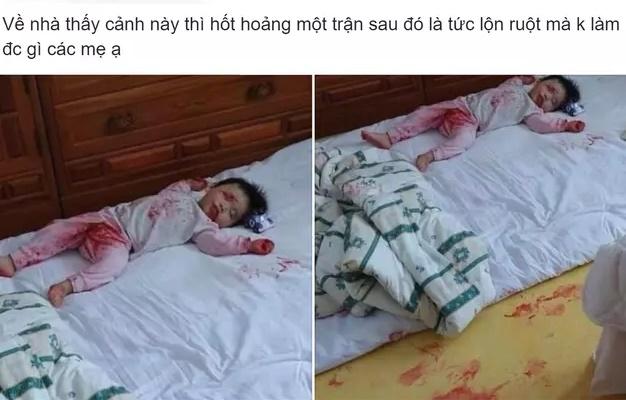 Quý tử nhà Đỗ Duy Mạnh mang son hiệu của mẹ làm đồ chơi-4