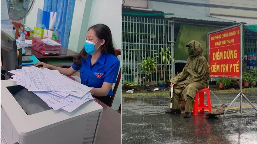 Đi tình nguyện, cô gái thành đôi với anh công an trực chung chốt-2