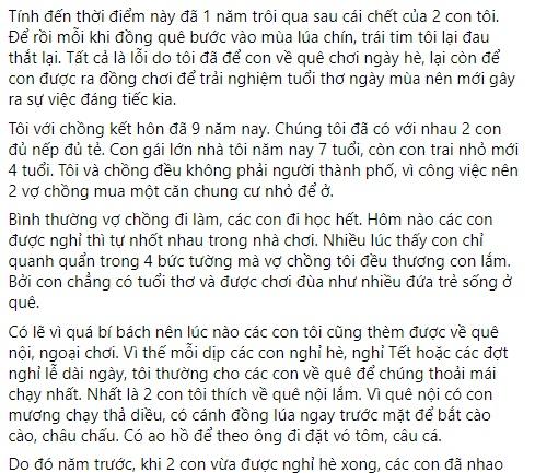 Theo bà nội ra đồng gặt lúa, hai đứa con tôi qua đời vì cảm nắng-1