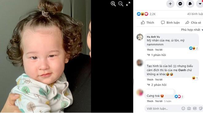 Quý tử nhà sao Việt tóc dài bồng bềnh, có bé trông như con gái-7