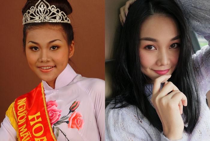 Tương tự như Hà Hồ, Thanh Hằng trông hơi ác khi chọn dáng lông mày lá liễu xếch cao.