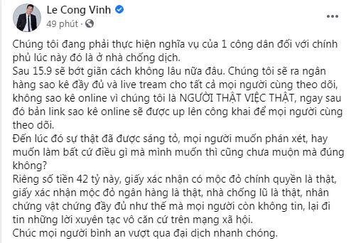 Chồng Thủy Tiên làm rõ tin đồn nhận 320 tỷ, nuốt 42 tỷ-3