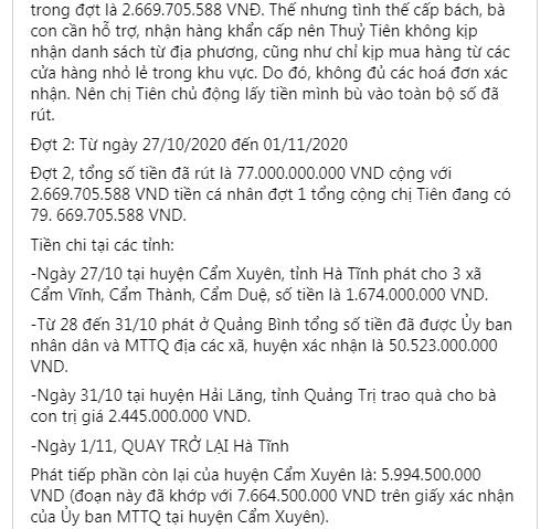 Chồng Thủy Tiên làm rõ tin đồn nhận 320 tỷ, nuốt 42 tỷ-6
