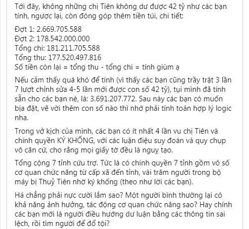 Chồng Thủy Tiên làm rõ tin đồn nhận 320 tỷ, nuốt 42 tỷ-10