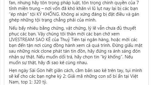 Chồng Thủy Tiên làm rõ tin đồn nhận 320 tỷ, nuốt 42 tỷ-12