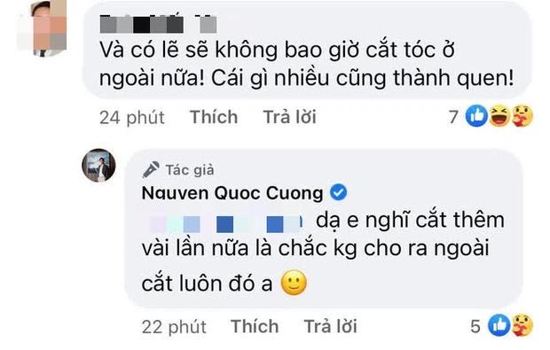 Đàm Thu Trang lại trổ tài cắt tóc cho chồng, tay nghề lên cao vút-2