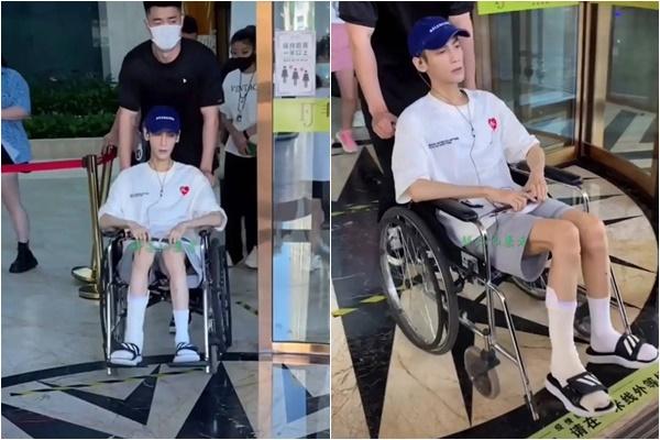 La Vân Hi ngồi xe lăn gầy rộc như cụ già 80 tuổi