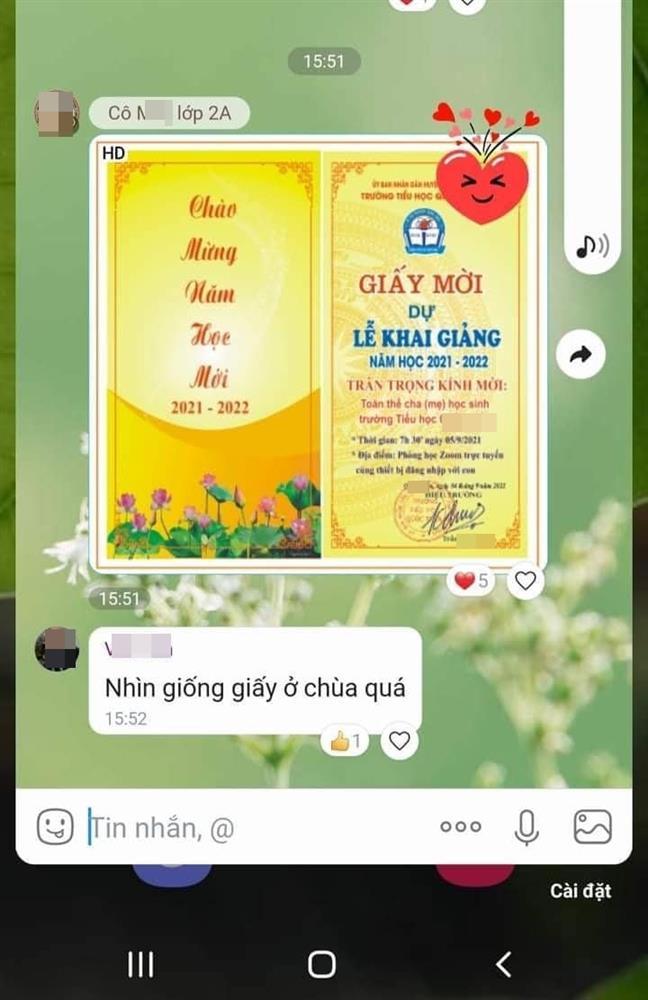 Giấy mời khai giảng concept tâm linh khiến phụ huynh ngã ngửa-1