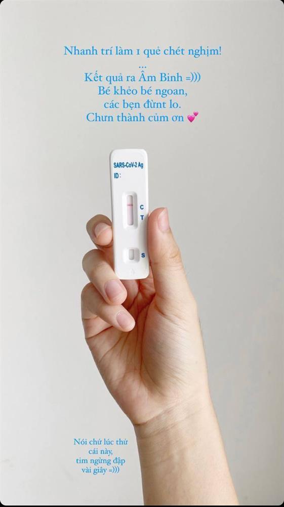 Khánh Vân đổ bệnh, thông báo kết quả test nhanh Covid-19-2