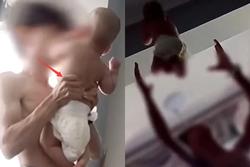 Bé sơ sinh bị bố đẻ bạo hành, bóp bụng ném lên trần nhà