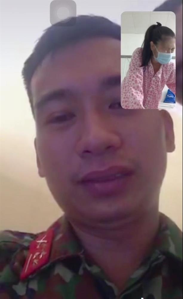 Chiến sĩ rơi nước mắt nhìn vợ chuẩn bị sinh mà không thể về vì dịch-4