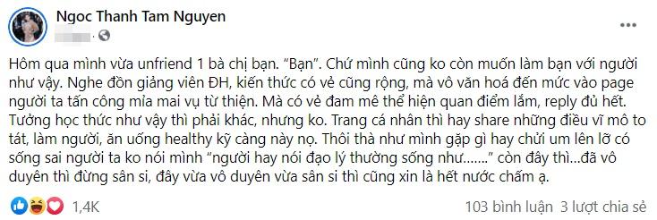 Ngọc Thanh Tâm từ mặt bạn thân vì bất đồng chuyện từ thiện-2