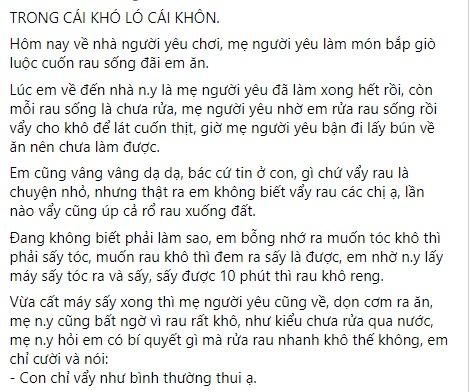 Mẹ chồng thử tài vẩy rau, con dâu nhanh trí hong khô bằng máy sấy-1