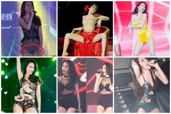 Những màn 'tiếp thị' trên sân khấu của Thủy Tiên bị nhận 'gạch đá'