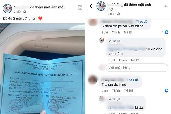 Cô gái bịa được tiêm vaccine Pfizer nhờ ba chồng quyền lực-5