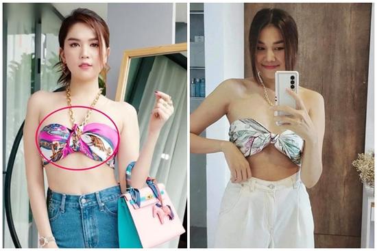 Thanh Hằng thắt khăn chuẩn đẹp, Ngọc Trinh để lòi 'phụ tùng'