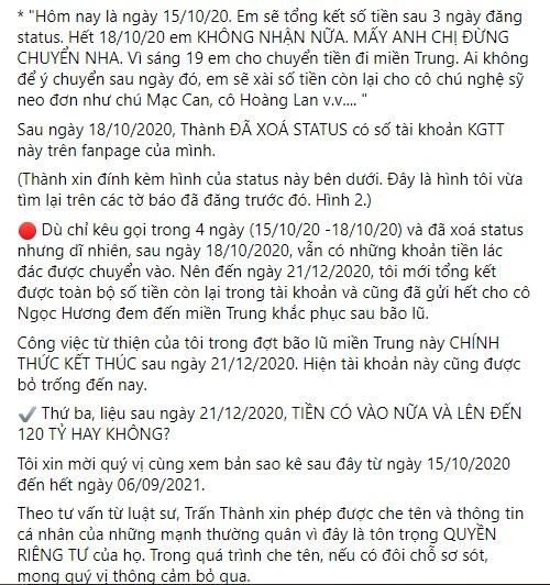 Fanpage 18 triệu follow sao Trấn Thành chỉ kêu gọi được hơn 9 tỷ?-5