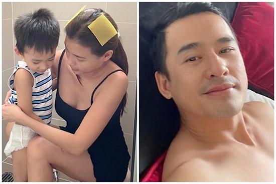 Thúy Diễm 'khóc thét' vì con trai bôi trộm phấn của mẹ