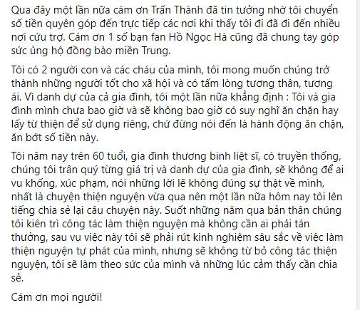 Mẹ Hồ Ngọc Hà làm rõ số tiền 6,4 tỷ nhận từ Trấn Thành-9