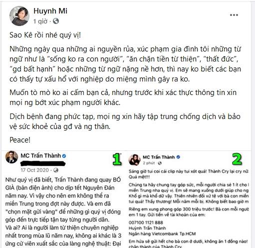 Dàn sao đình đám lên tiếng khi Trấn Thành trình sao kê-13