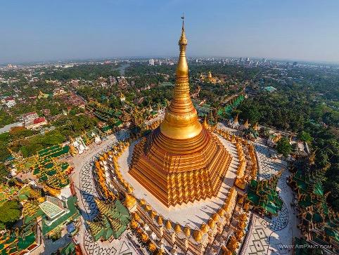 Lóa mắt với tòa tháp dát 7 tấn vàng của Myanmar-2