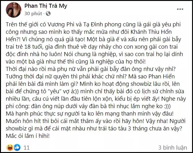 Diễn viên Trà My 5 lần 7 lượt móc mỉa đồng nghiệp sốc óc-4