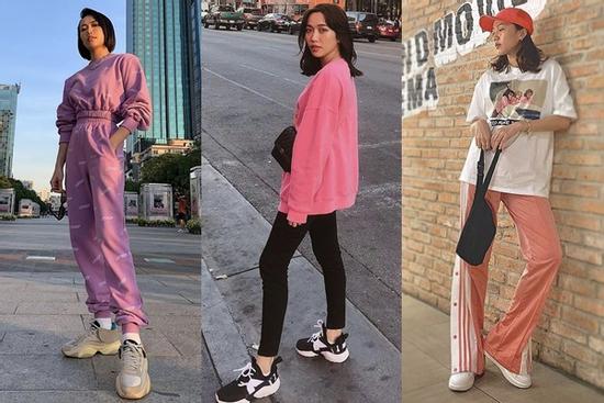 Diệu Nhi 'nam tính hóa' cách mix&match gam màu hồng