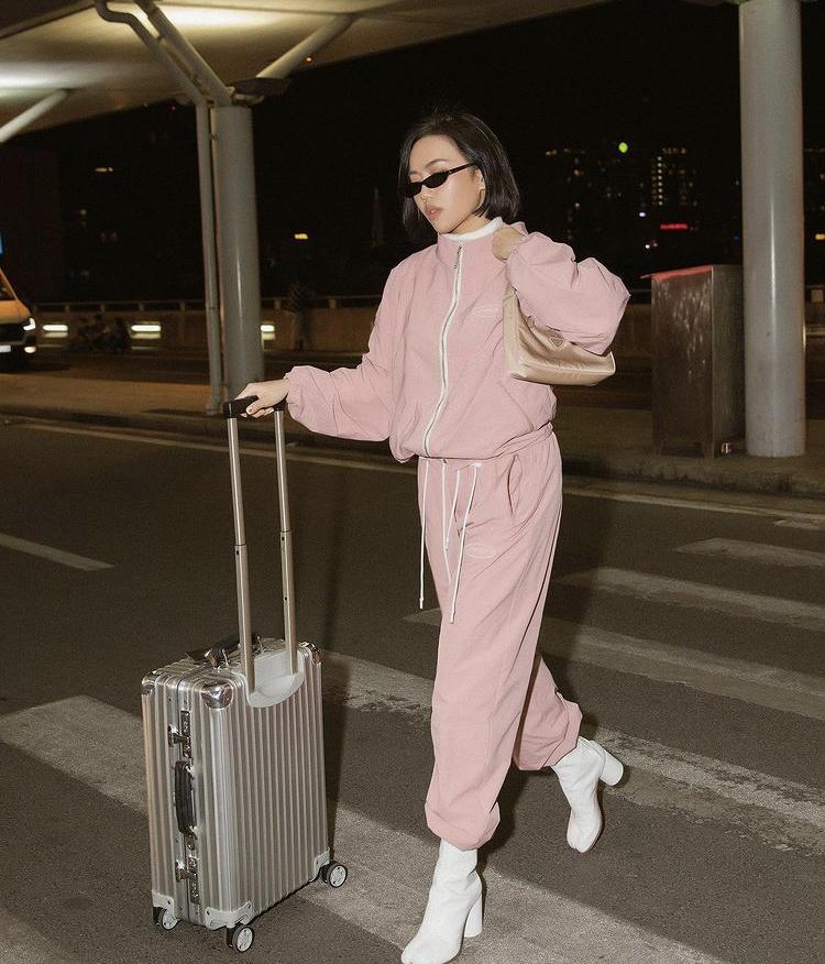 Diệu Nhi nam tính hóa cách mix&match gam màu hồng-3