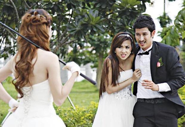 Đánh ghen phim Việt: Thủy Tiên giật trụi tóc, Hồng Ánh hủy dung nhan-4