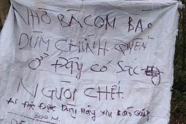 Tìm thấy thi thể cụ ông mất tích một năm trước nhờ bảng chỉ dẫn-1