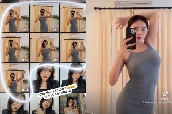 Kỳ Duyên diện mỗi áo bra thả dáng ở bếp nhìn nhức cái nách-8