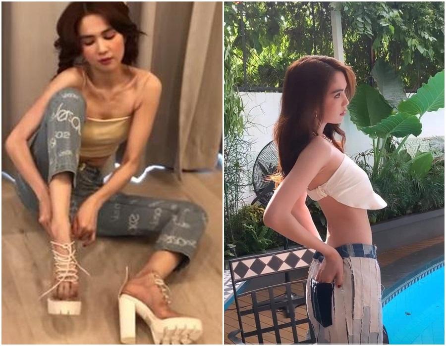 Vòng 1 Ngọc Trinh thích chơi ú òa khó hiểu khi mặc áo bra-4