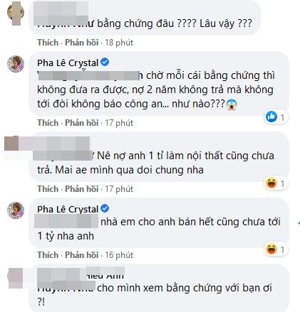 Pha Lê cãi tay đôi với người tố quỵt tiền nội thất