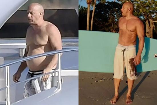 Tài tử Vin Diesel 'Fast & Furious' gây sốc với 'bụng bia' phát tướng