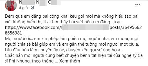 Vạch mặt nữ ca sĩ lợi dụng bệnh tình Phi Nhung kiếm chác riêng?-1