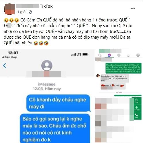 Bị tố bom hàng, Hồng Quế gọi TikToker lớn tuổi là Chí Phèo-5