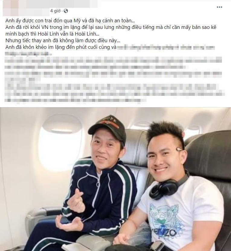 Con trai bí mật đón Hoài Linh về Mỹ, đã hạ cánh an toàn?-1