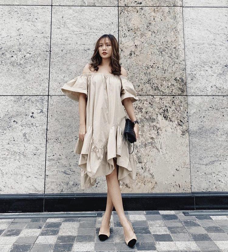 Bảo Thy, Văn Mai Hương khéo léo mix đầm suông không lo nuốt dáng-3