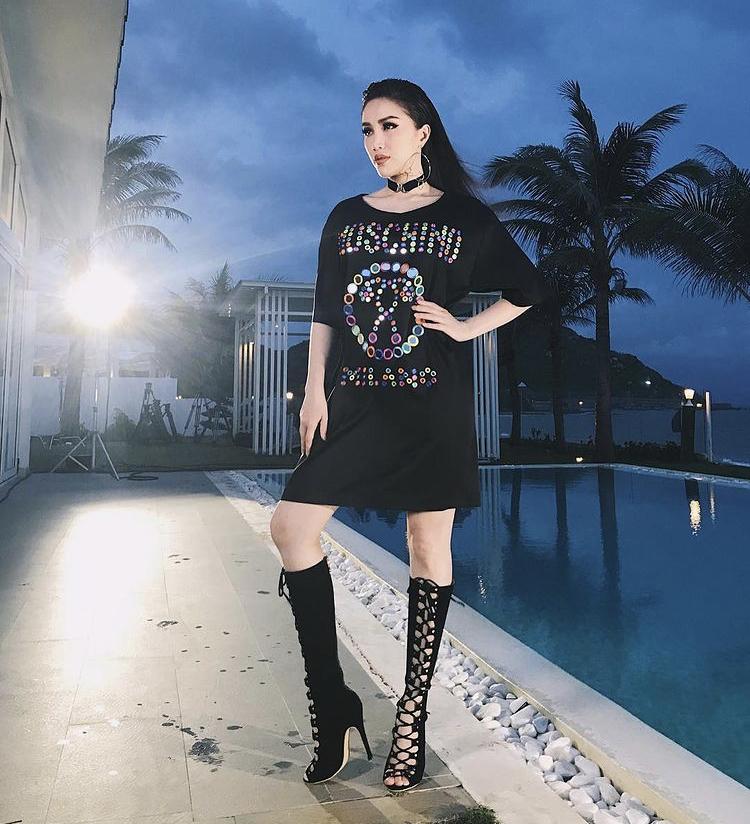 Bảo Thy, Văn Mai Hương khéo léo mix đầm suông không lo nuốt dáng-7