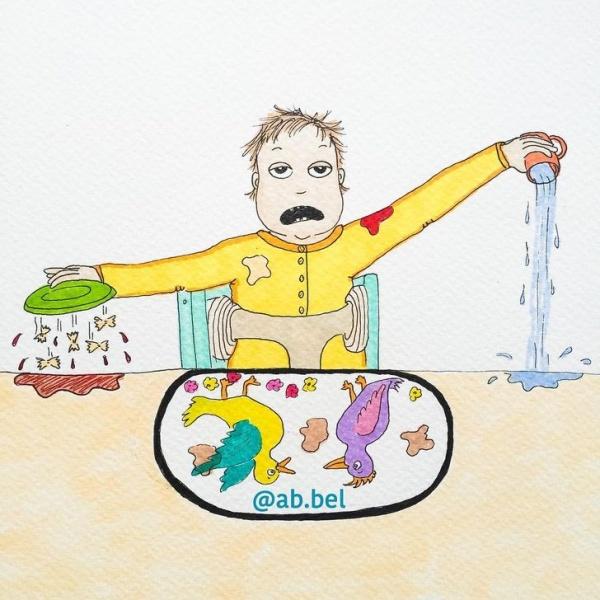 Những bức tranh vui cho thấy chăm con nhàn và sướng lắm!-5