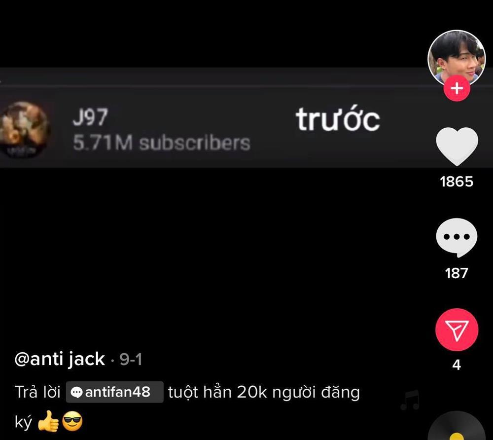 Kênh YouTube của Jack bay luôn 20 nghìn sub hậu bê bối tình ái-2