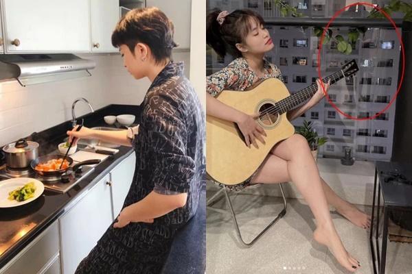 Gil Lê diện áo thun ôm sát, khoe body mlem trên biển-7