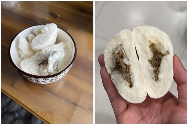 Cô gái sụp đổ khi cắn phải thứ trong bánh bao phiên bản giới hạn-3