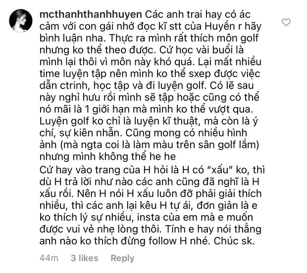 MC Thanh Thanh Huyền khoe chơi golf, netizen cà khịa từng câu chữ-6