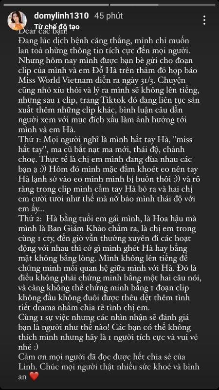 Bị tung clip coi thường Đỗ Thị Hà, Đỗ Mỹ Linh nói gì?-3