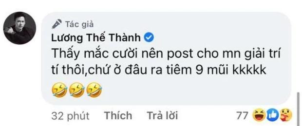 Lương Thế Thành khoe tiêm 9 mũi vaccine, phải nhanh đính chính-2