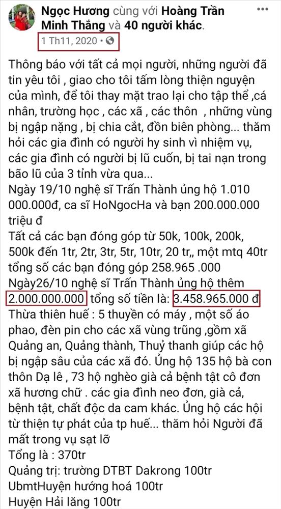 Bất thường trong số tiền từ thiện mẹ Hà Hồ nhận từ Trấn Thành-1