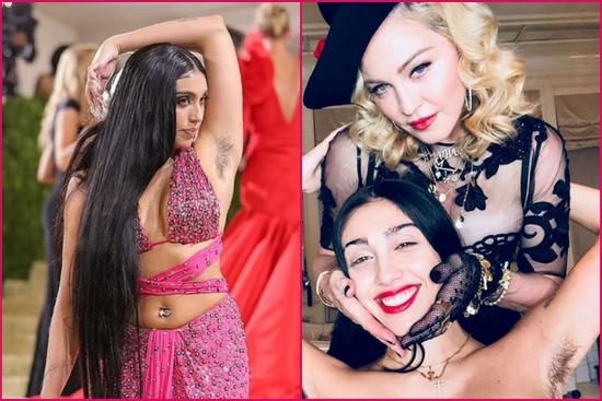 Con gái Madonna khoe lông nách trên thảm đỏ Met Gala 2021