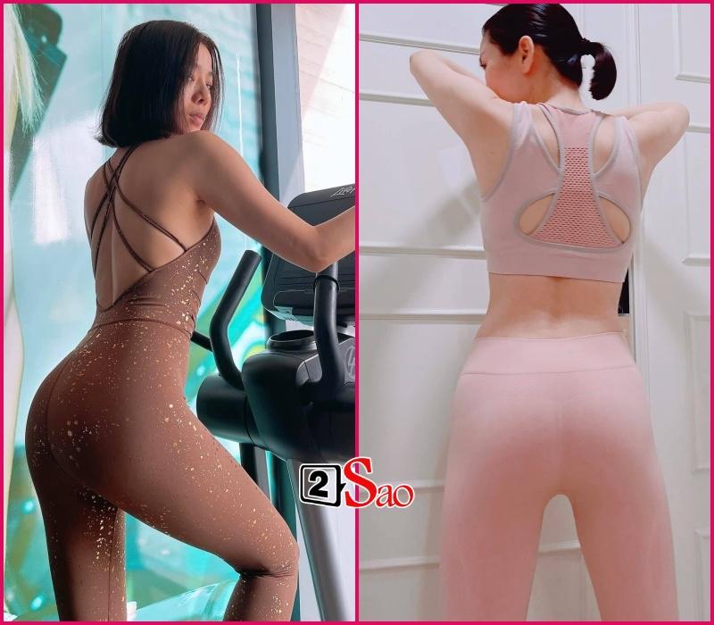 Hà Hồ - Lệ Quyên chọn đồ tập: Người đồ hiệu, người hàng chợ-9